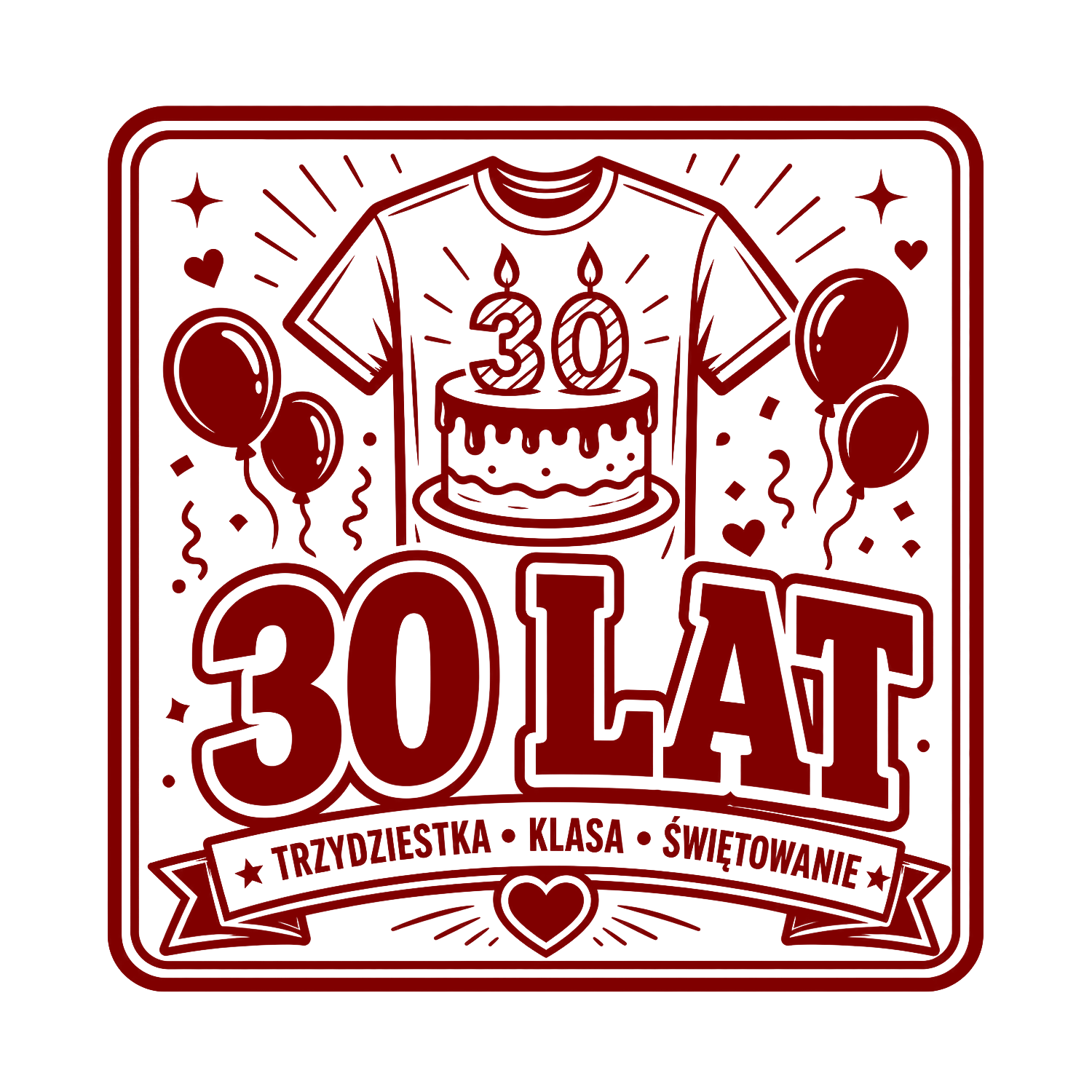 30 urodziny - śmieszne koszulki urodzinowe