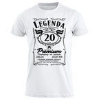 20 Urodziny - Legenda. Koszulka urodzinowa na 20 Lat dla mężczyzn inspirowana Jack Daniels