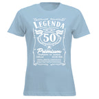 50 Urodziny DAMSKA - Legenda. Koszulka urodzinowa na 50 Lat dla kobiet inspirowana Jack Daniels