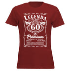 60 Urodziny DAMSKA - Legenda. Koszulka urodzinowa na 60 Lat dla kobiet inspirowana Jack Daniels