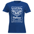 60 Urodziny DAMSKA - Legenda. Koszulka urodzinowa na 60 Lat dla kobiet inspirowana Jack Daniels