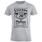 20 Urodziny - Legenda. Koszulka urodzinowa na 20 Lat dla mężczyzn inspirowana Jack Daniels